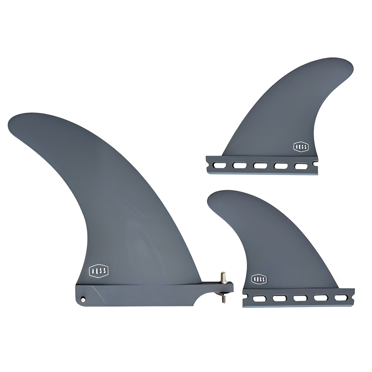 AQSS 2+1 Fin Set - Grey 7" + Single Tab 4"