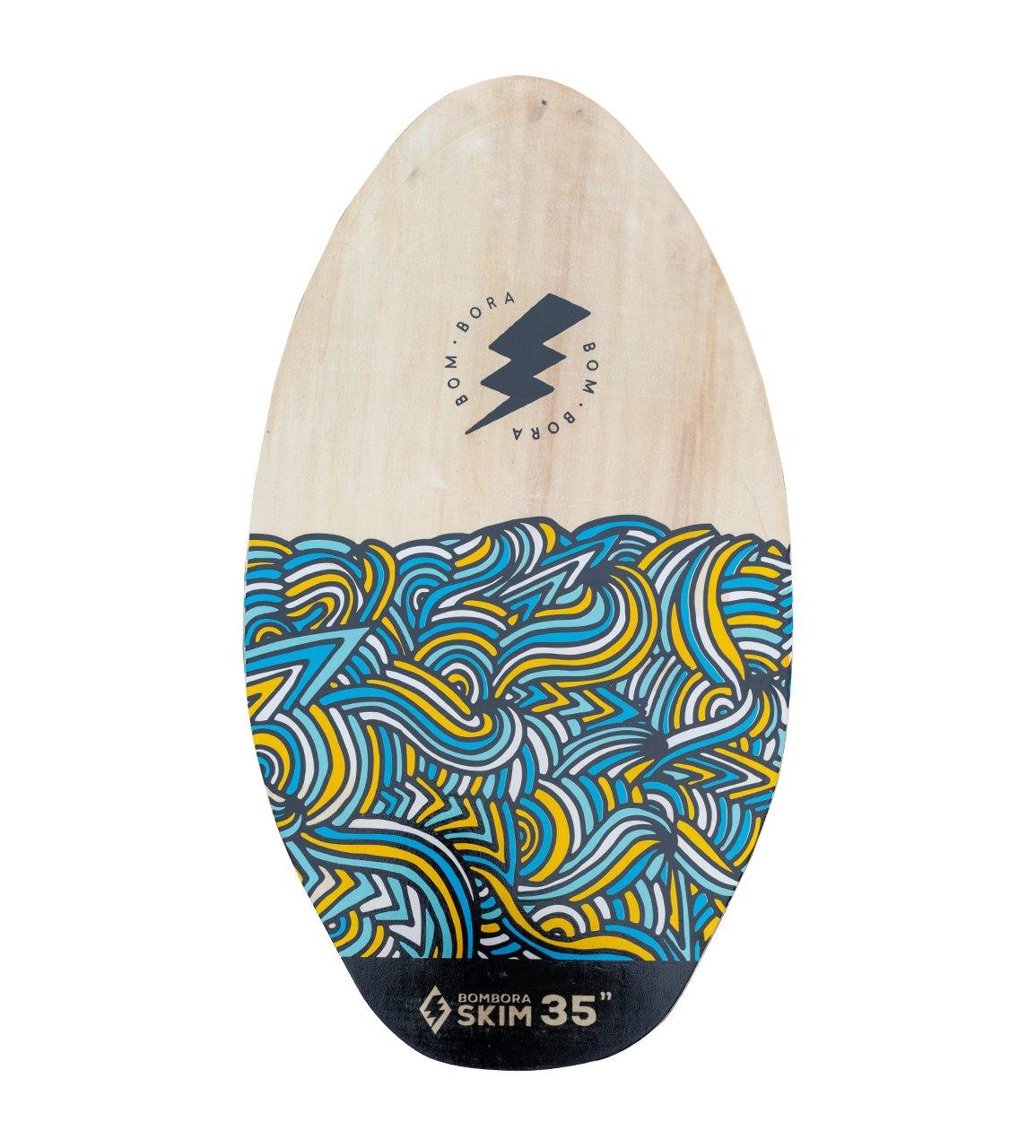 BOM BORA - WOODEN SKIMBOARD 35" - The Surfboard Warehouse NZ