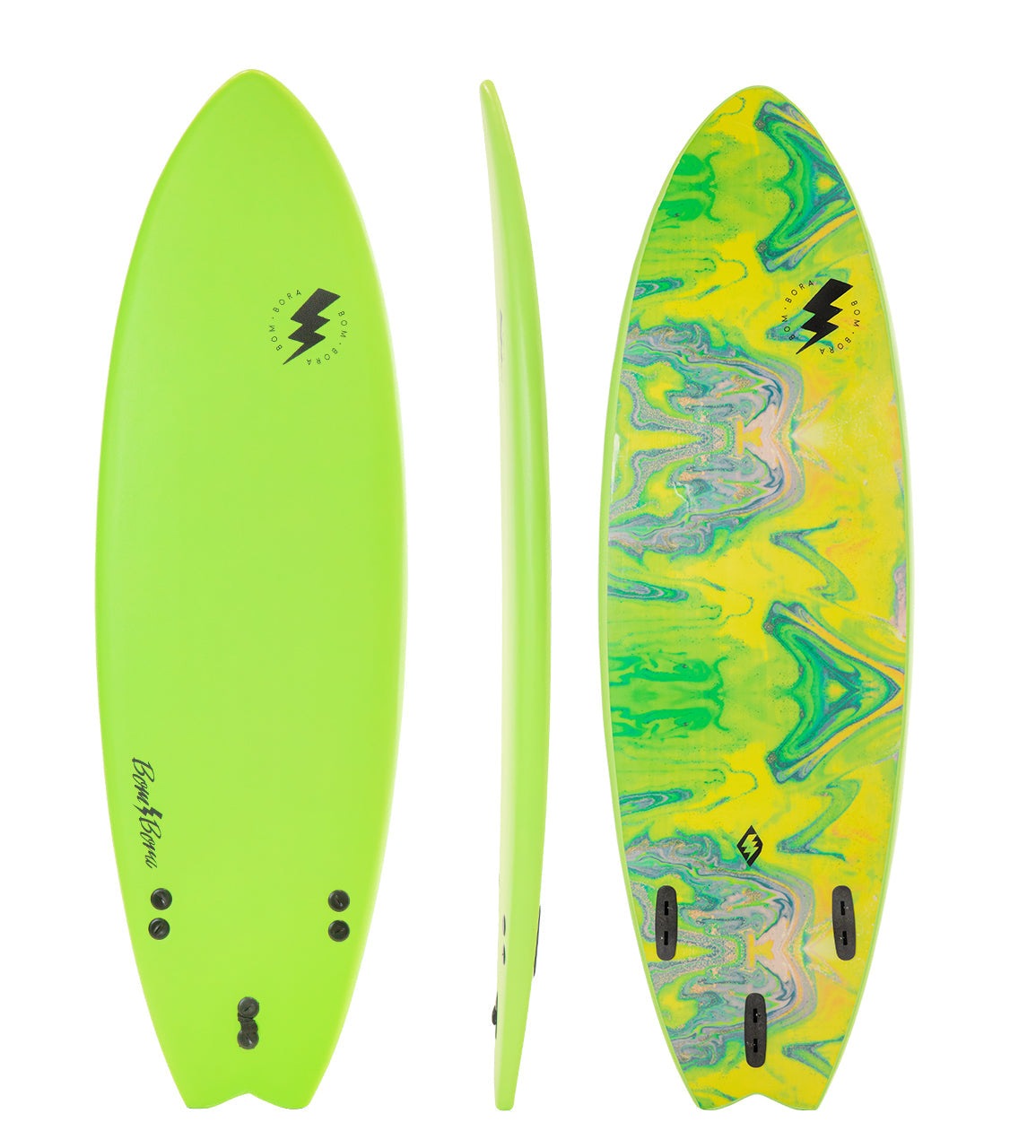Bom Bora Softboard - Lime Swirl 6.0
