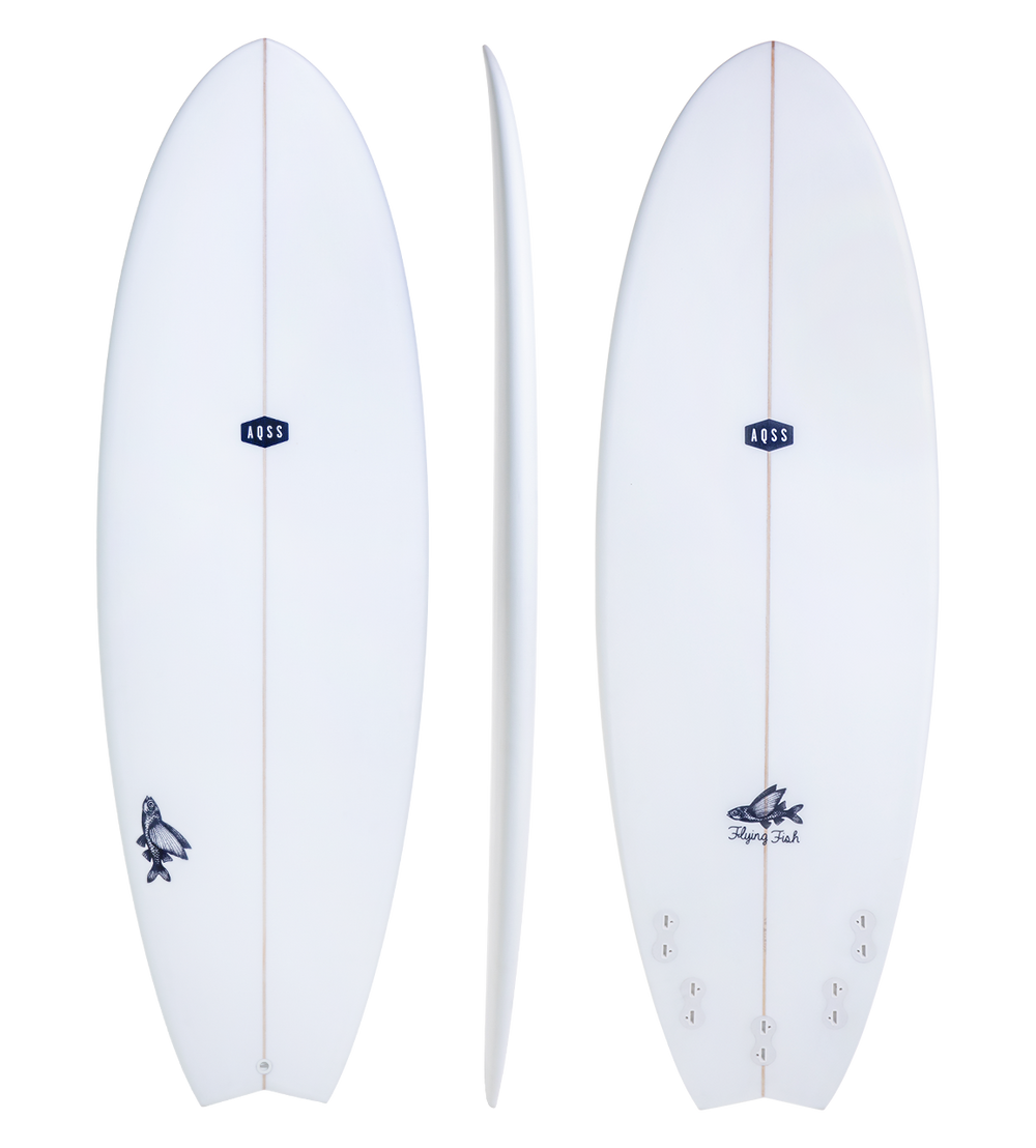 FLYING FISH -CLEAR SKIN - FUNBOARD - The Surfboard Warehouse NZ