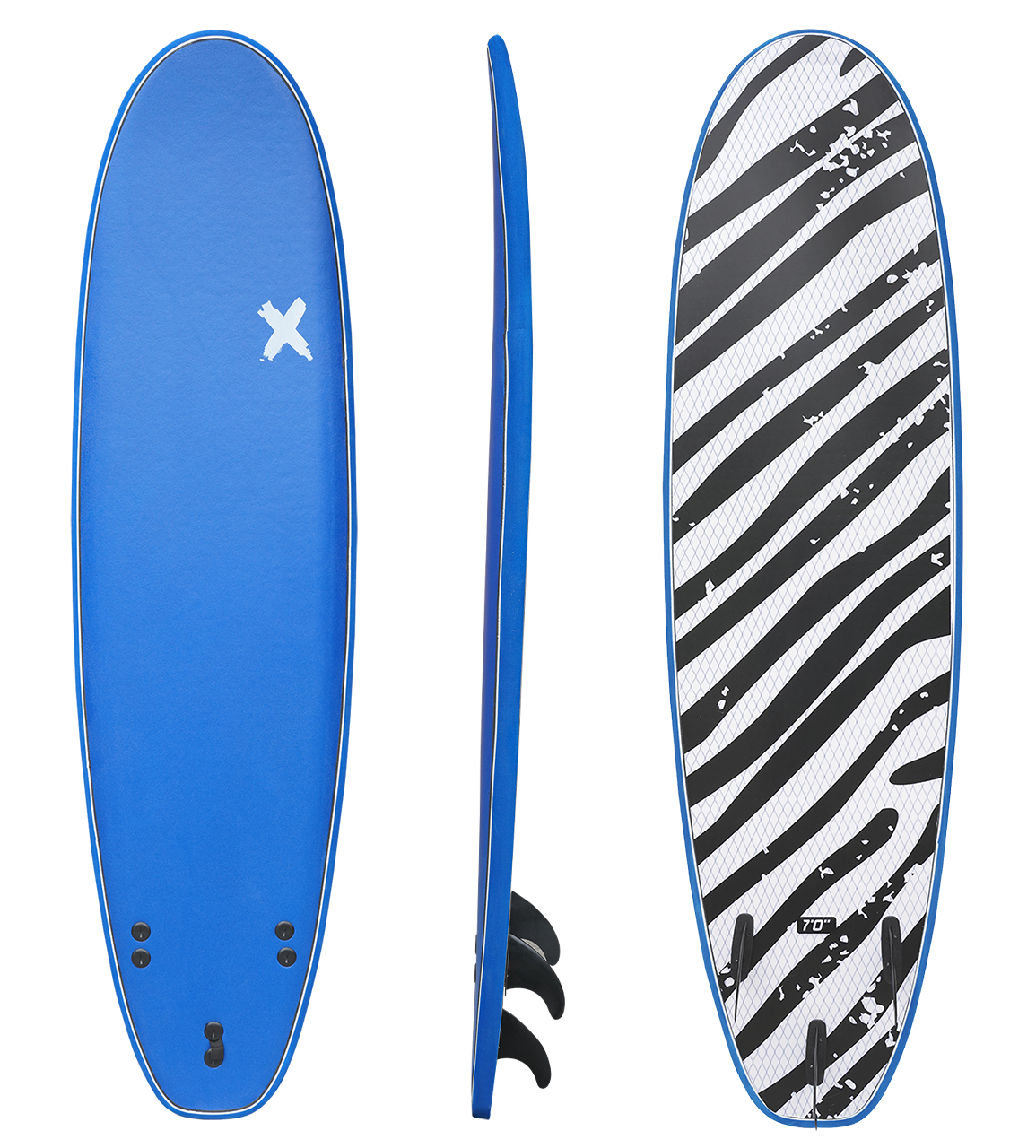 Random X Classic Softboard - 7'0 Blue/Black