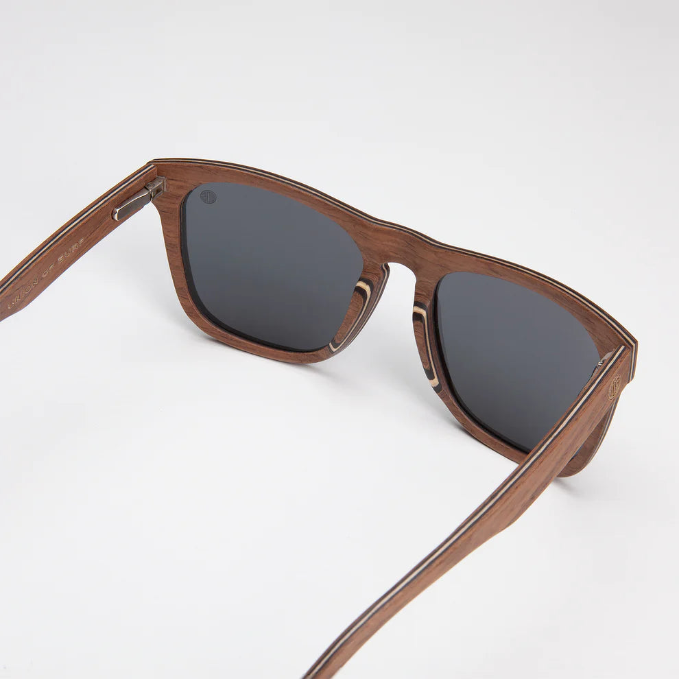 UOS Wave Hog Sunglasses - Brown Wood