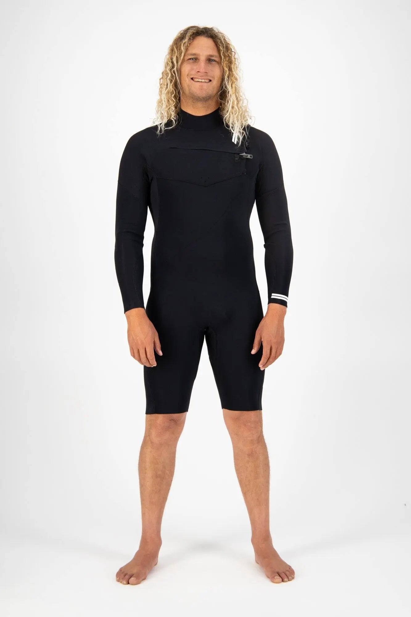 Mens 2/2 Long Sleeve Chest Zip Springsuit