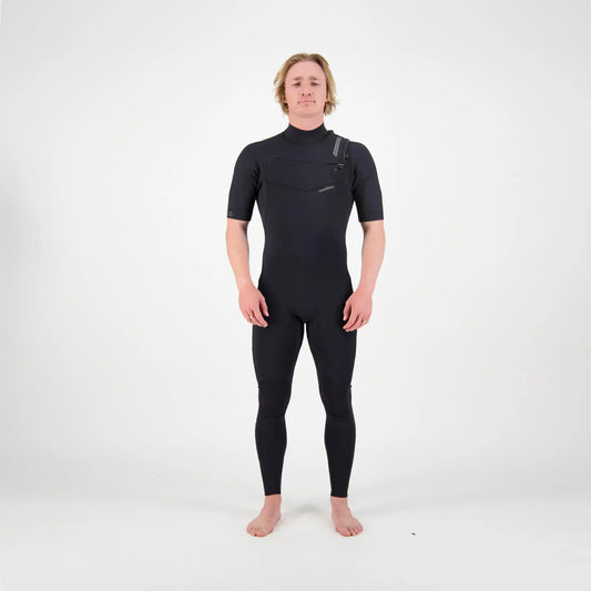 Performance Mens 2/2 Short Sleeve Chest Zip Steamer