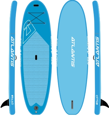 ATLANTIS Nomad Inflatable SUP - Light Blue 10'0