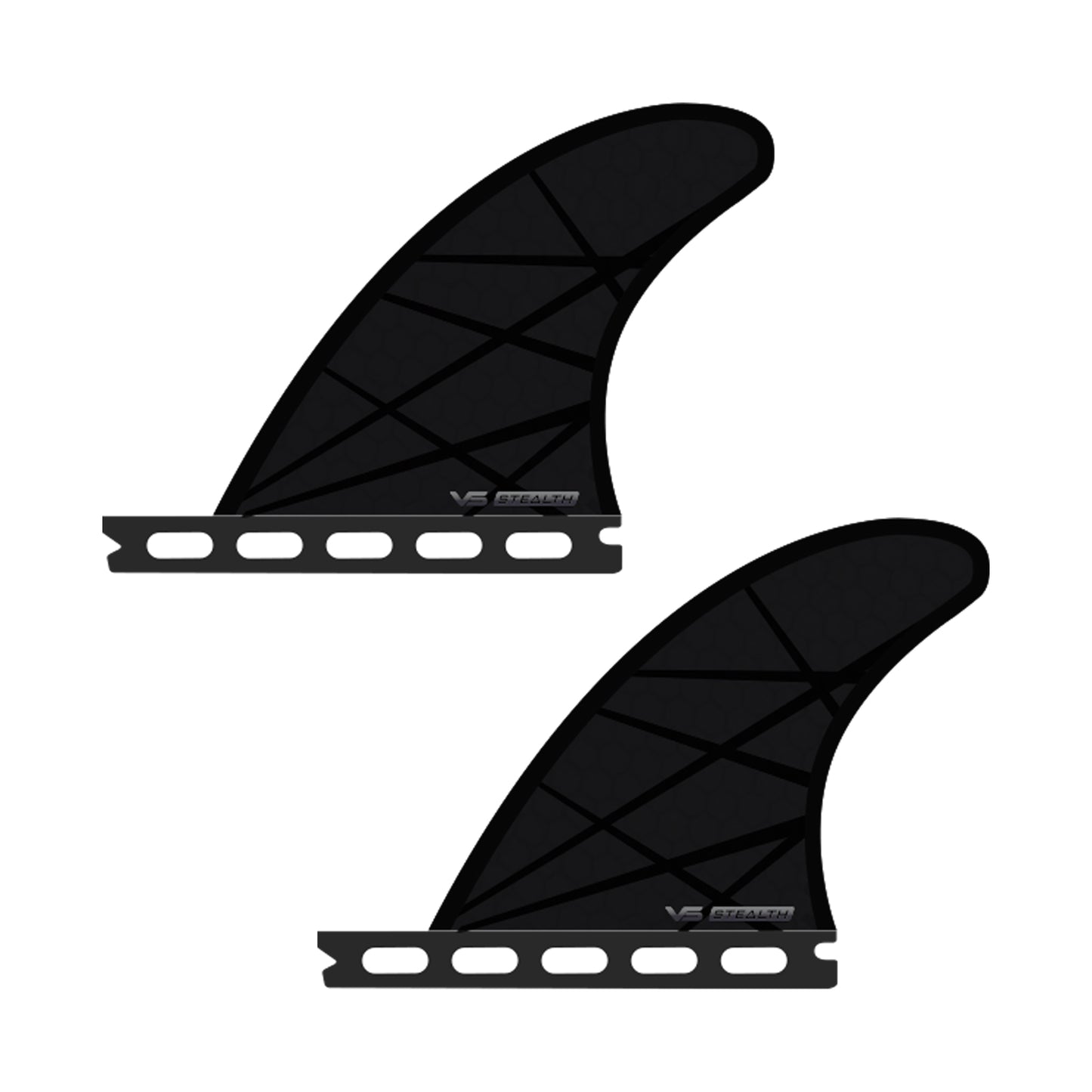 Vessel Rear Quad Fins - Stealth 4.15"
