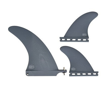AQSS 2+1 Fin Set - Grey 7" + Single Tab 4"