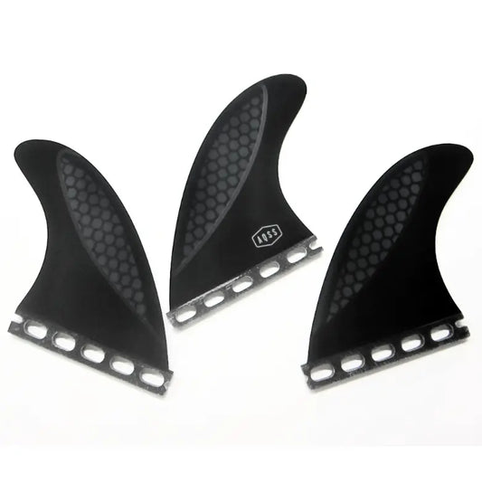 AQSS Thruster Fins - Black Honeycomb Carbon Single Tab