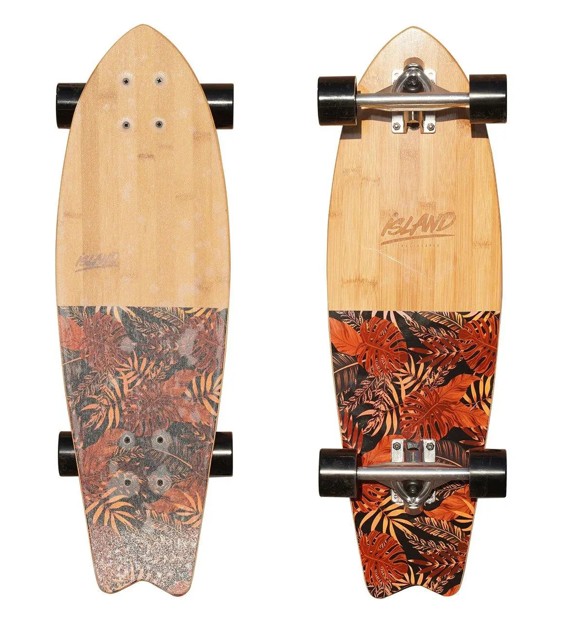 Island Skate Fish Cruiser - Tropical Brown 28"