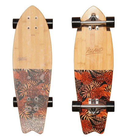 Island Skate Fish Cruiser - Tropical Brown 28"