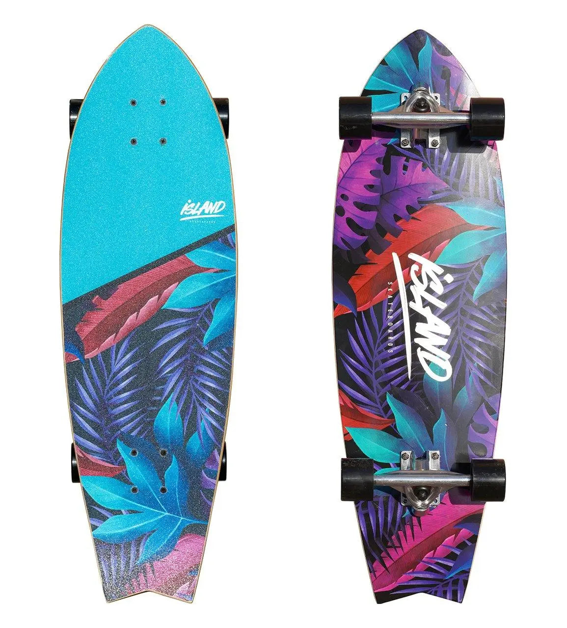 Island Skate Fish Cruiser - Tropical 32"