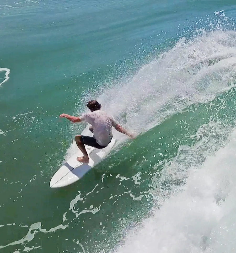 AQSS 420 Midlength - Clear White Surfboard