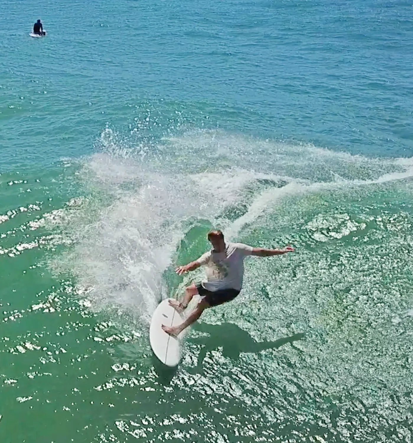 AQSS 420 Midlength - Clear White Surfboard