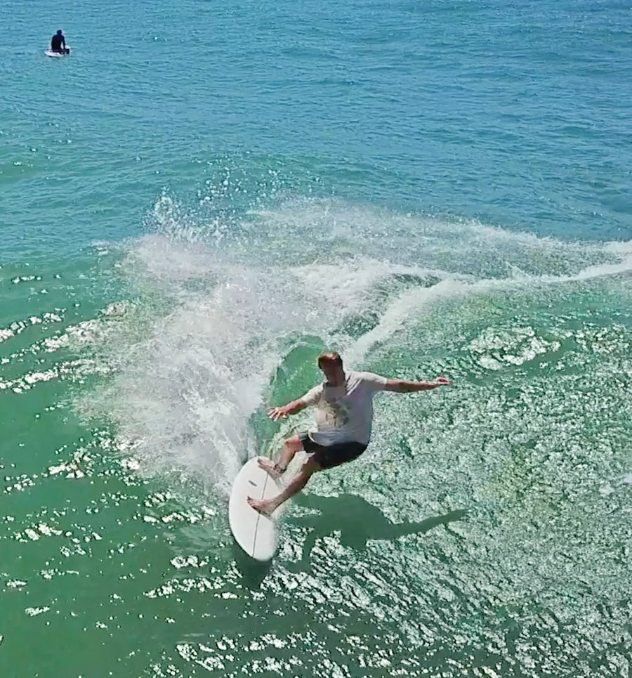 AQSS 420 Midlength - Clear White Surfboard
