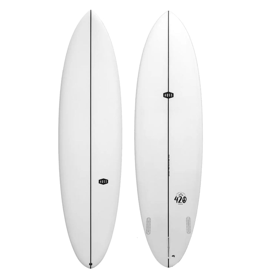 AQSS 420 Midlength - Clear White Surfboard