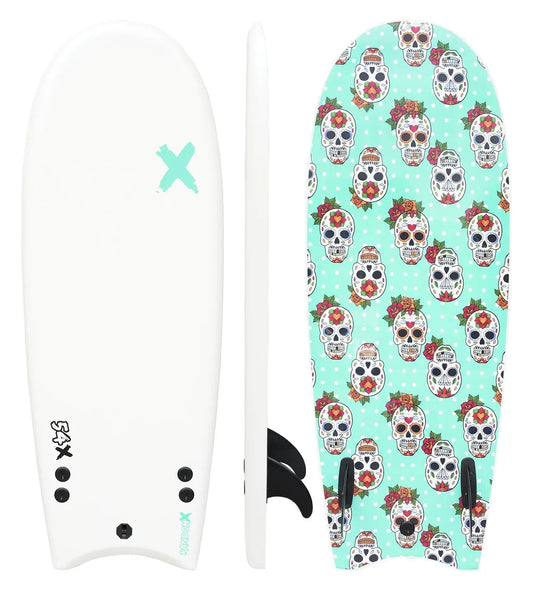 RANDOM X 54" TWIN BOARD - WHITE SKULL