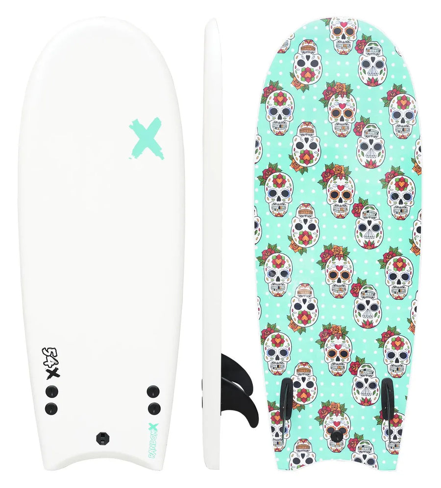RANDOM X 54" TWIN BOARD - WHITE SKULL
