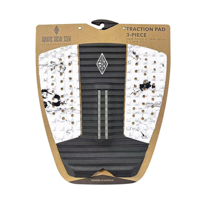 AQSS Tail Pad 3pc - White Marble