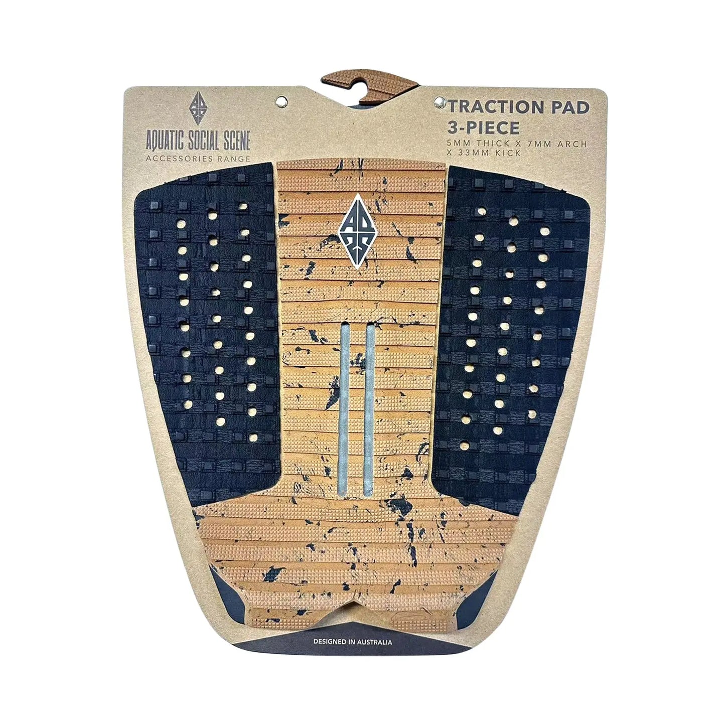 AQSS Tail Pad 3pc - Brown Marble