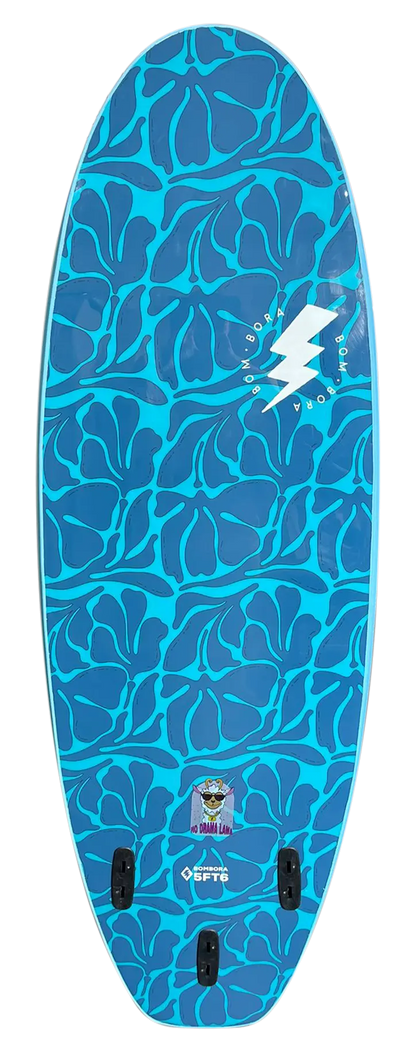 Bom Bora Softboard - Blue Leaves 5.6