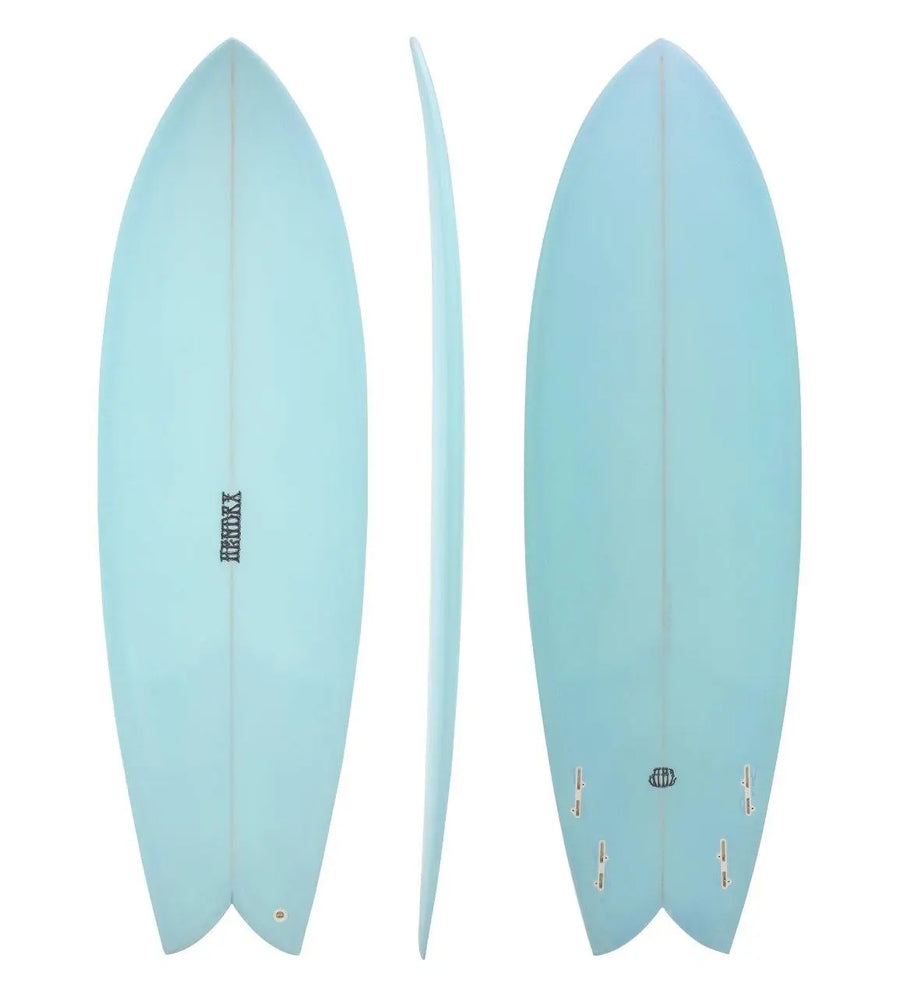 Jimz Hendrx Retro Fish - Arctic Blue Surfboard