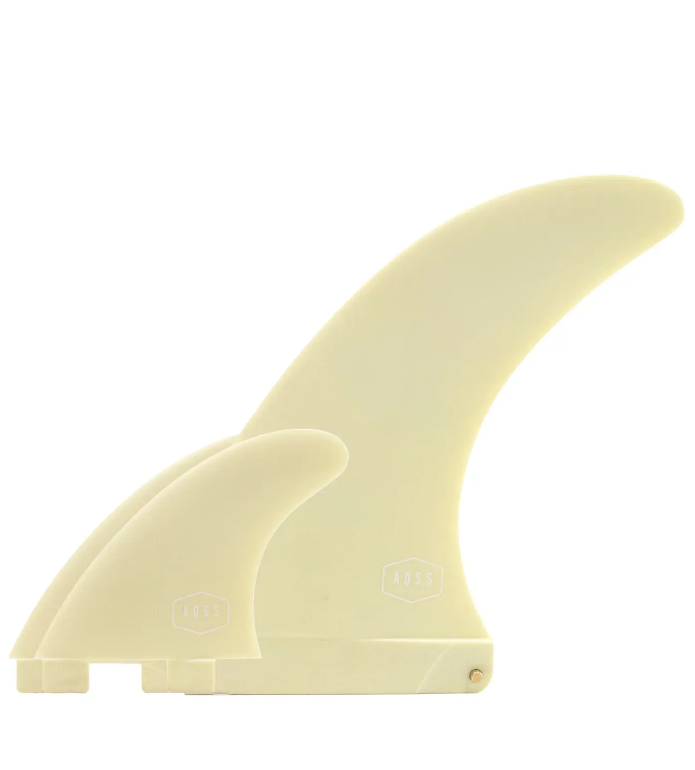 AQSS 2+1 Fin Set - Beige 8" + Twin Tab 4"
