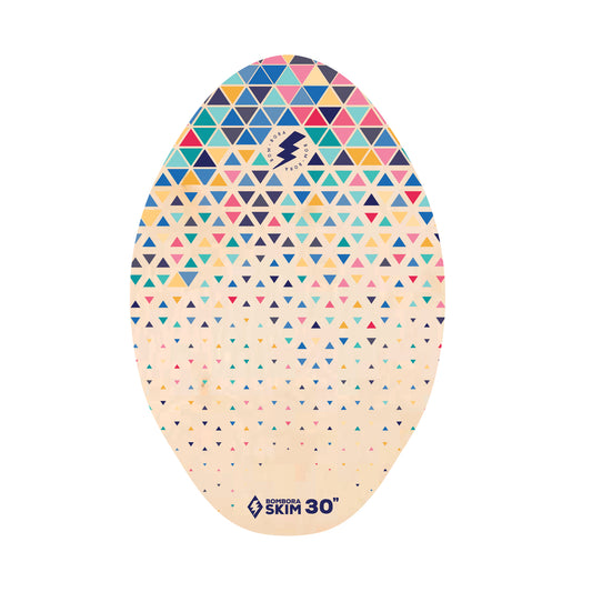 Bom Bora Skimboard - Wood - Geometric Faded 30"