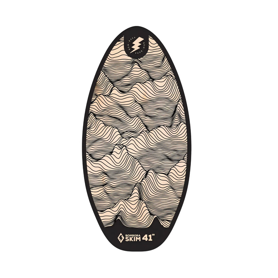 Bom Bora Skimboard - Wood - Wave Lines 41"