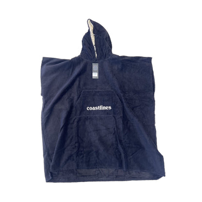 CL TOWEL PONCHO BLACK