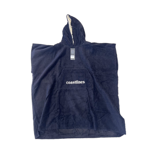 CL TOWEL PONCHO BLACK