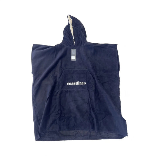 CL TOWEL PONCHO BLACK