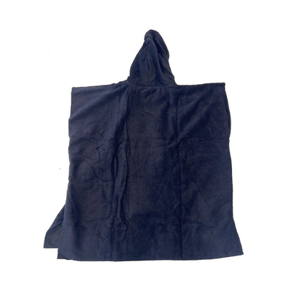 CL TOWEL PONCHO BLACK
