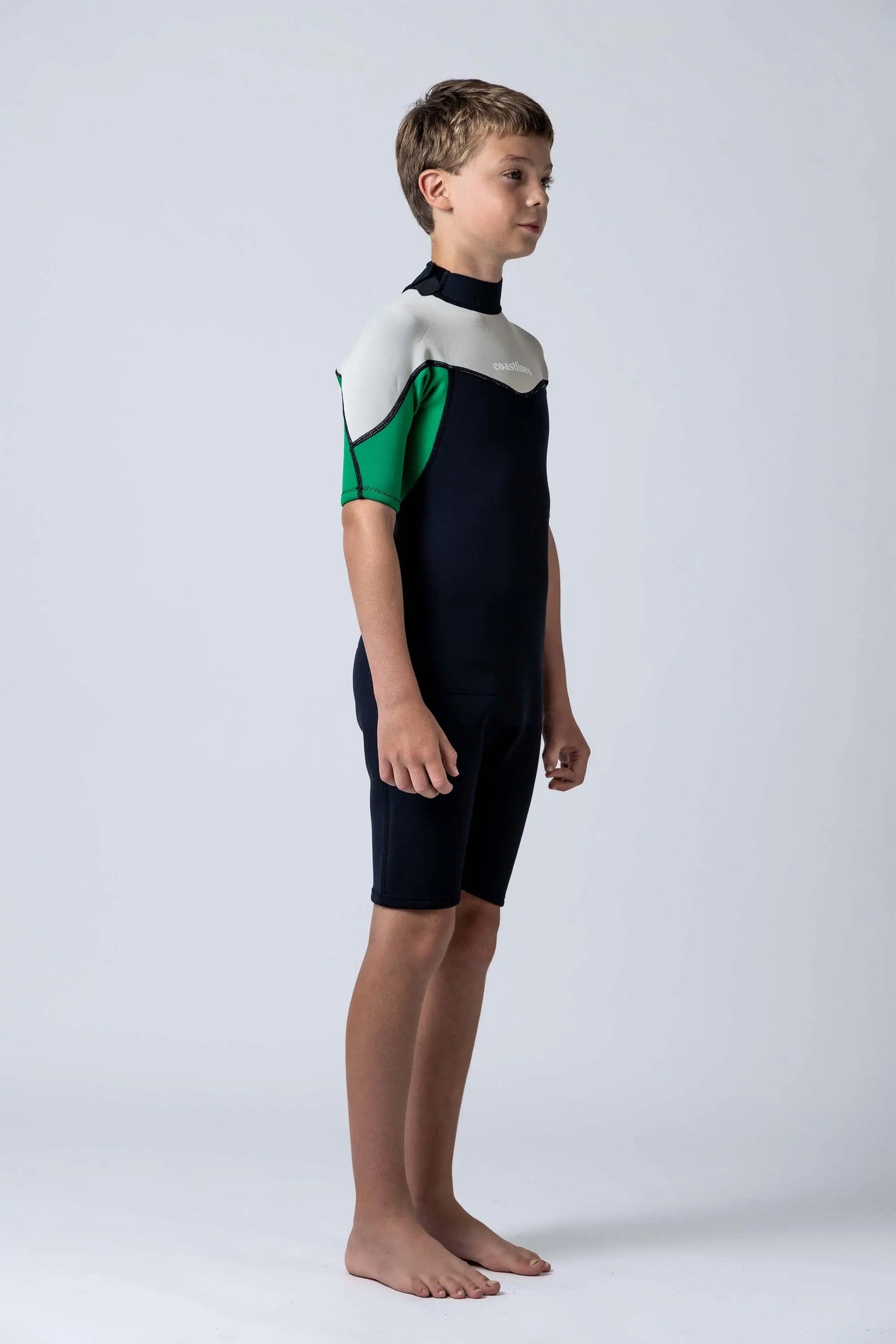Classic Boys 2/2 Back Zip Springsuit - Green