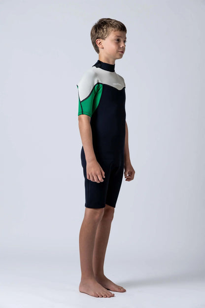 Classic Boys 2/2 Back Zip Springsuit - Green