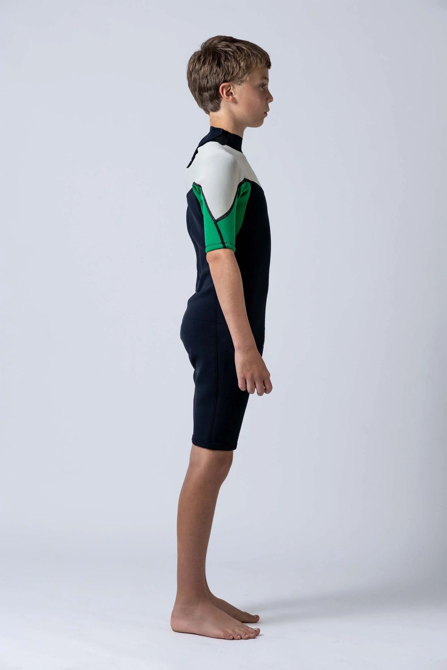 Classic Boys 2/2 Back Zip Springsuit - Green