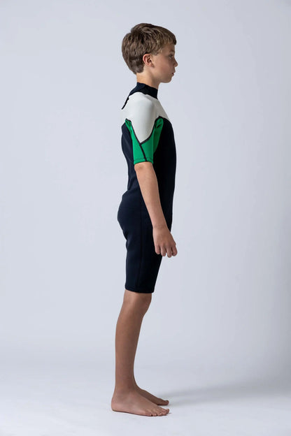 Classic Boys 2/2 Back Zip Springsuit - Green
