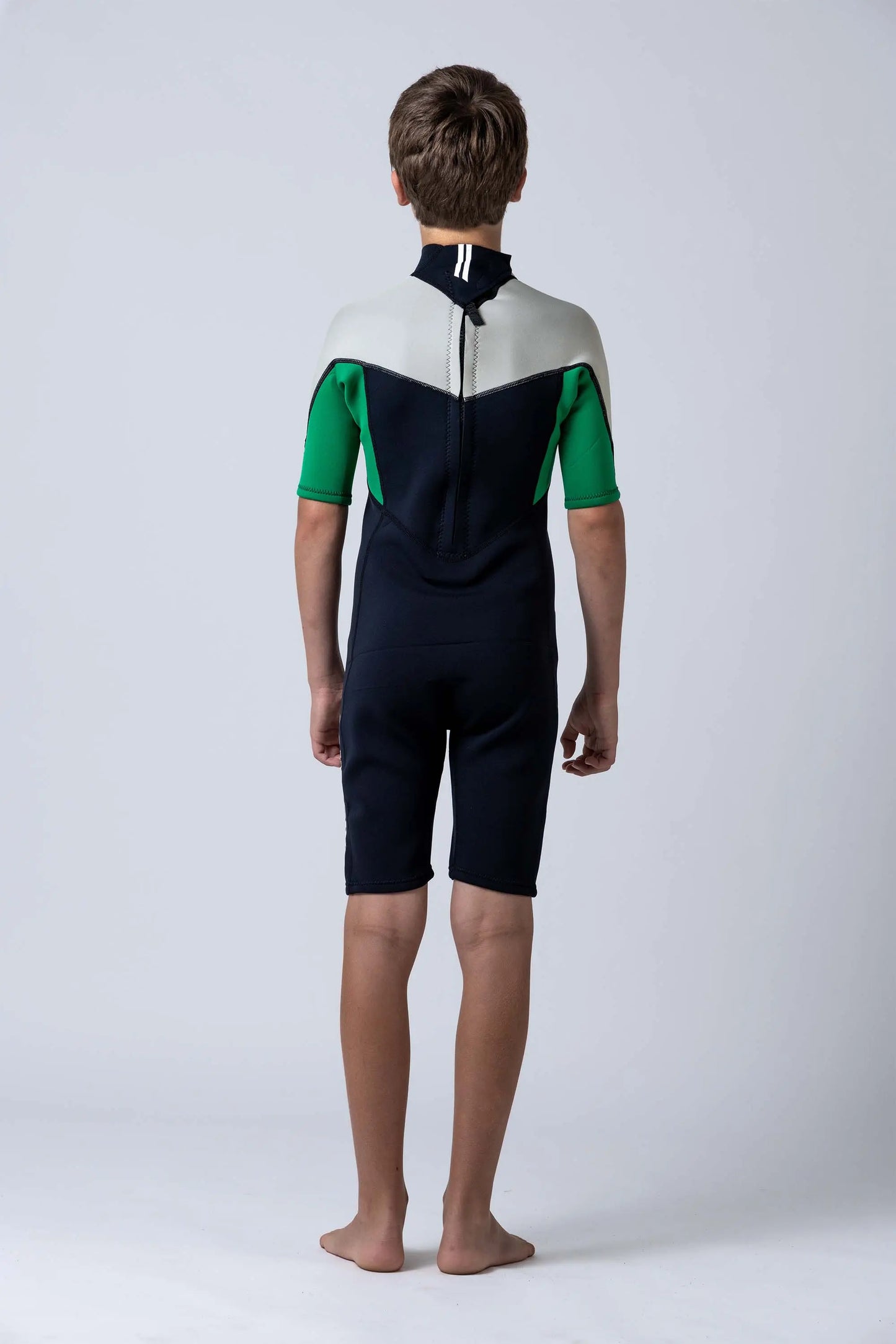 Classic Boys 2/2 Back Zip Springsuit - Green