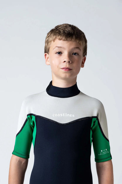 Classic Boys 2/2 Back Zip Springsuit - Green