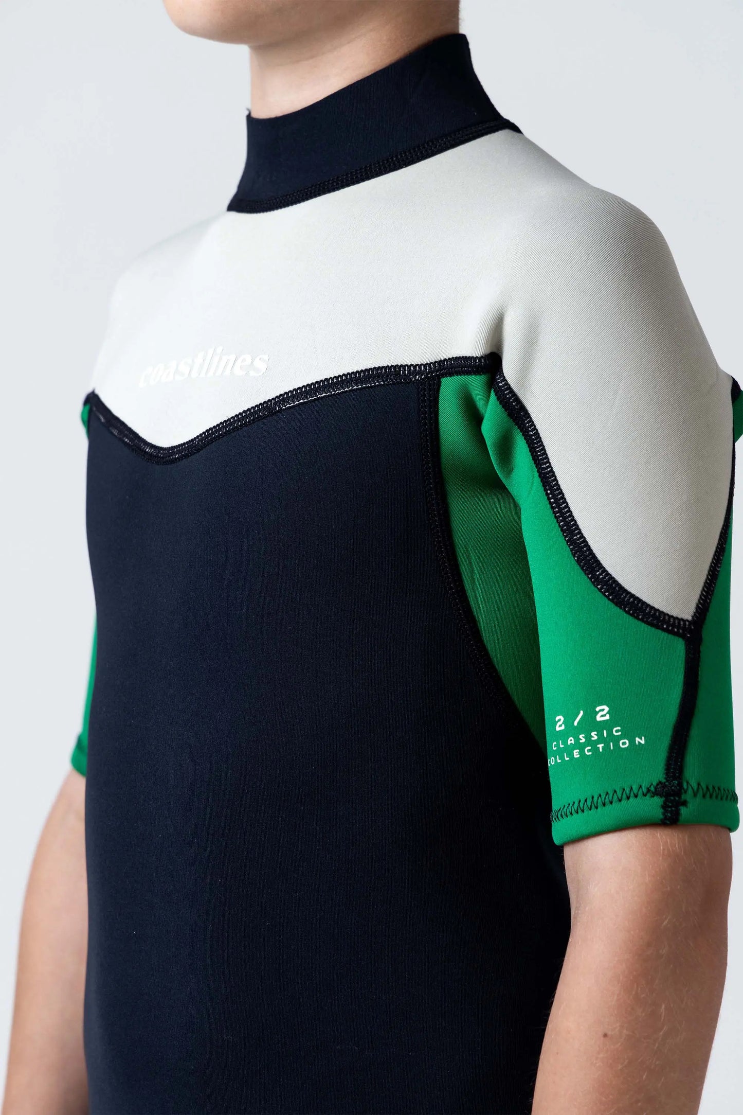 Classic Boys 2/2 Back Zip Springsuit - Green