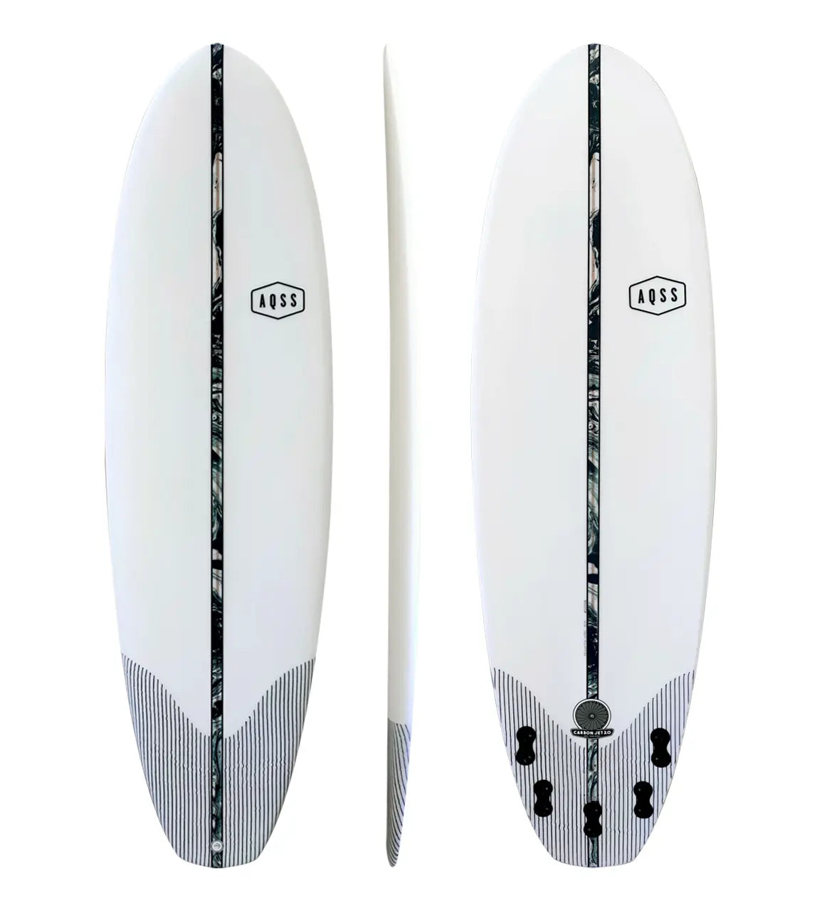 AQSS Carbon Jet 2.0 Funboard - Clear Surfboard