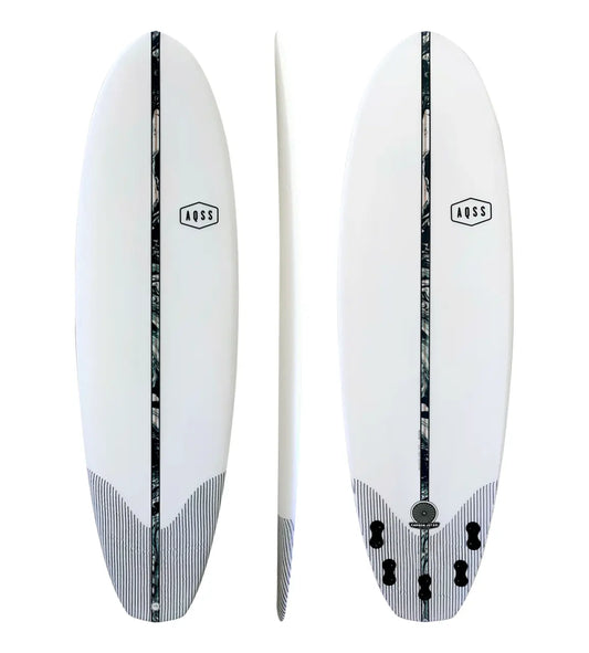 AQSS Carbon Jet 2.0 Funboard - Clear Surfboard