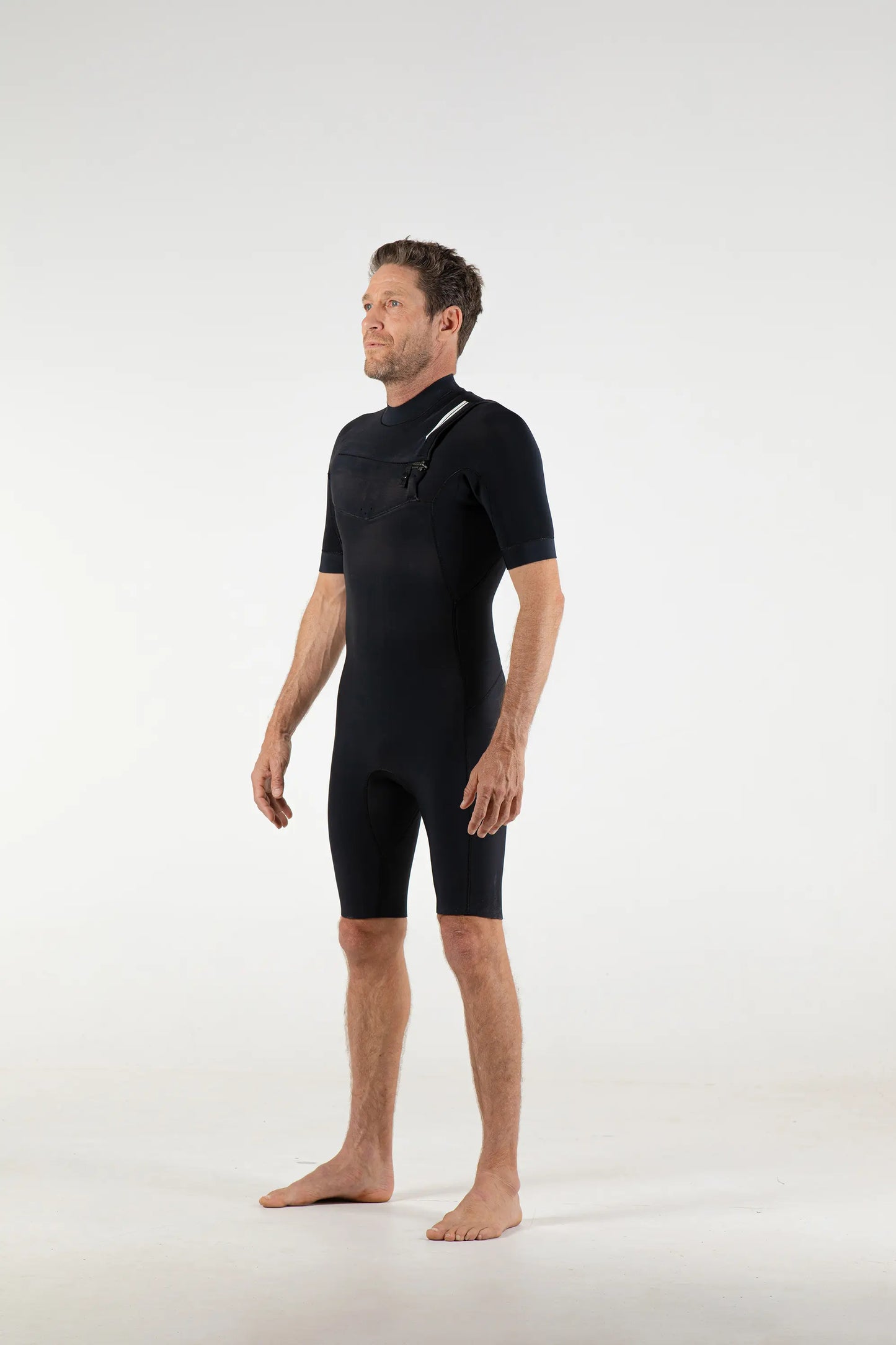 Premium Mens 2/2 Chest Zip Short Sleeve Spring Suit