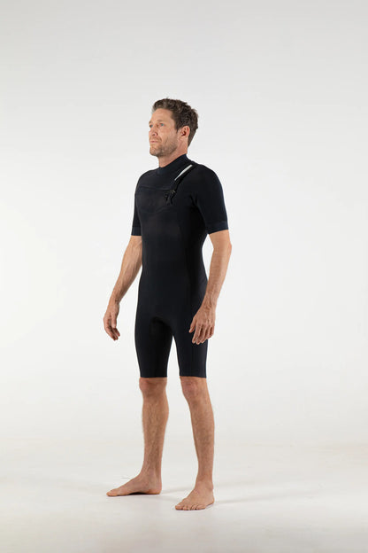 Premium Mens 2/2 Chest Zip Short Sleeve Spring Suit