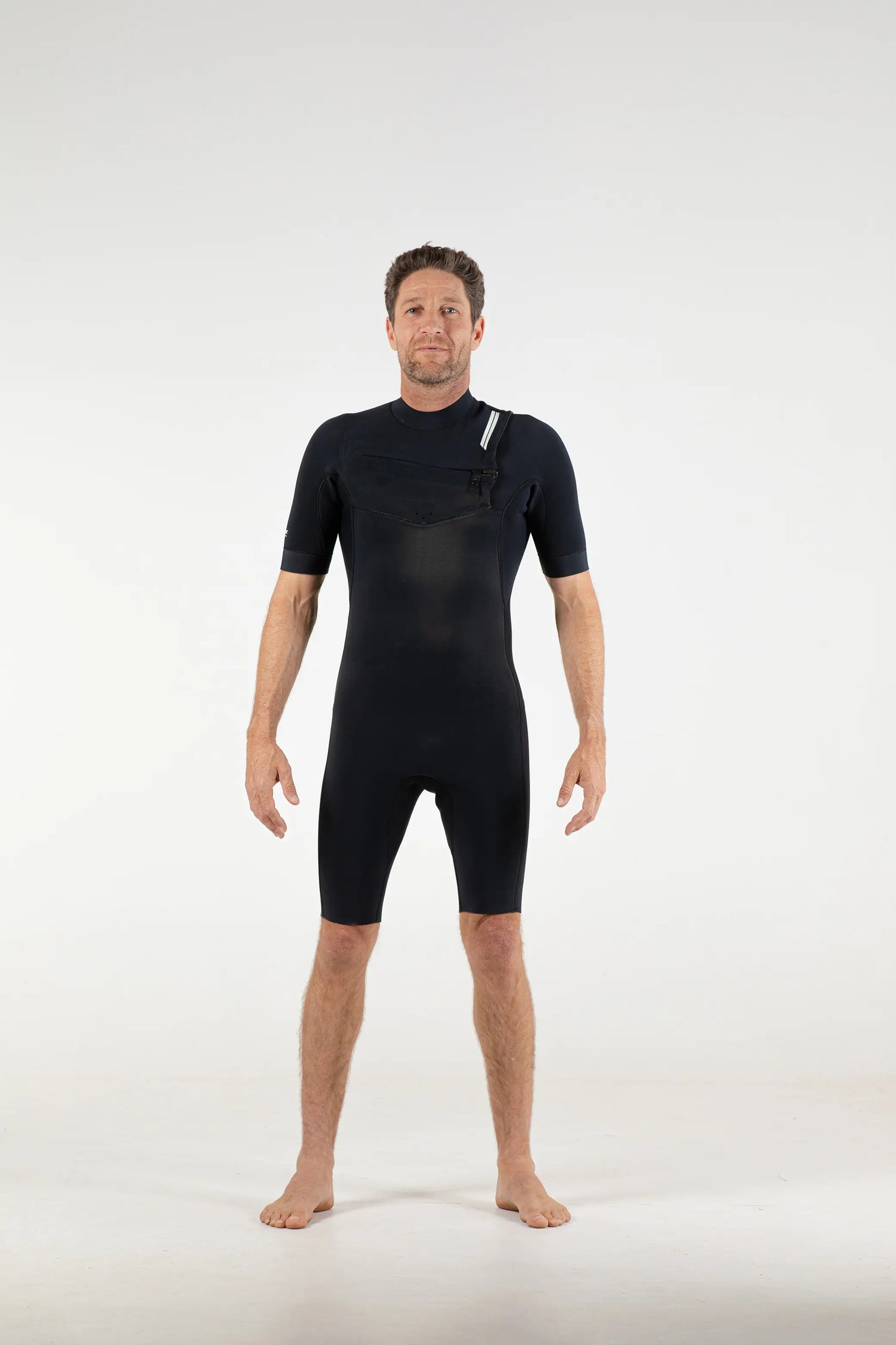 Premium Mens 2/2 Chest Zip Short Sleeve Spring Suit