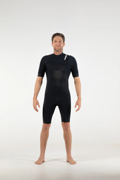 Premium Mens 2/2 Chest Zip Short Sleeve Spring Suit