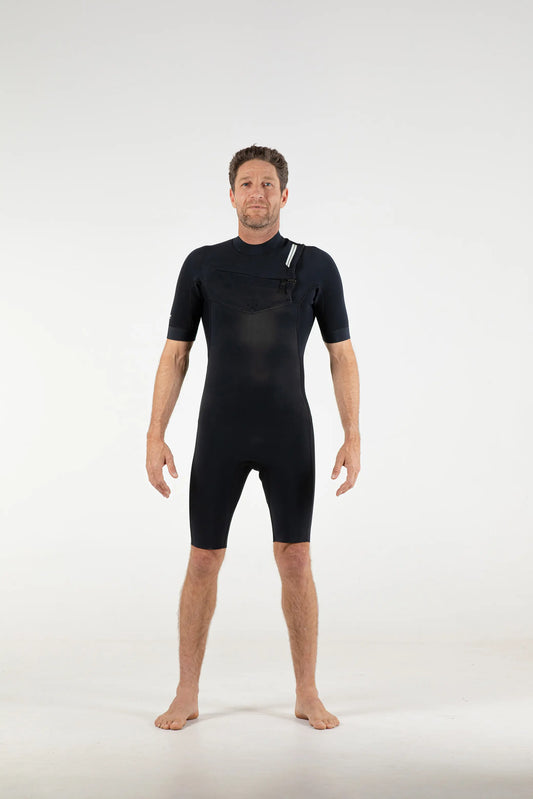 Premium Mens 2/2 Chest Zip Short Sleeve Spring Suit