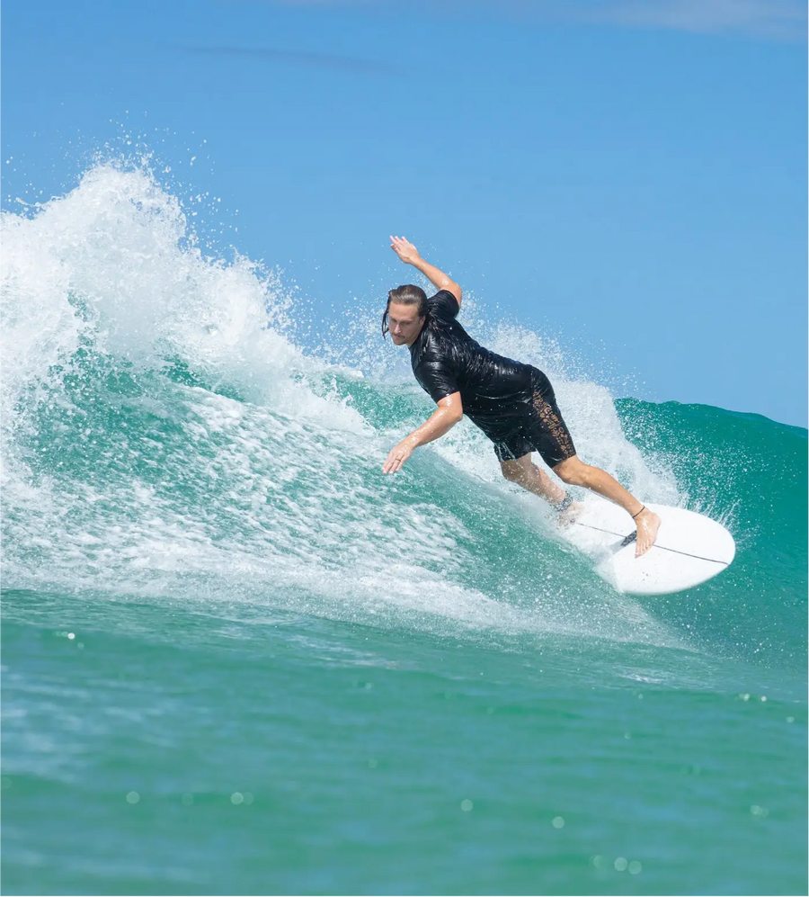 AQSS Day Dreamer Fish - Clear White Surfboard