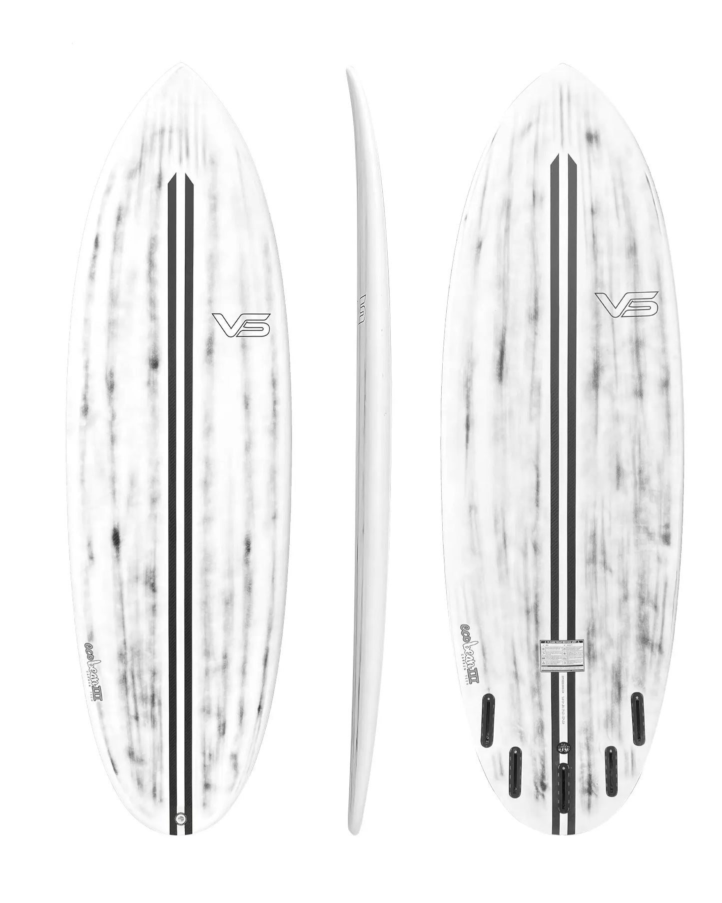 Eco Bean Funboard III - Carbon Wrap Surfboard