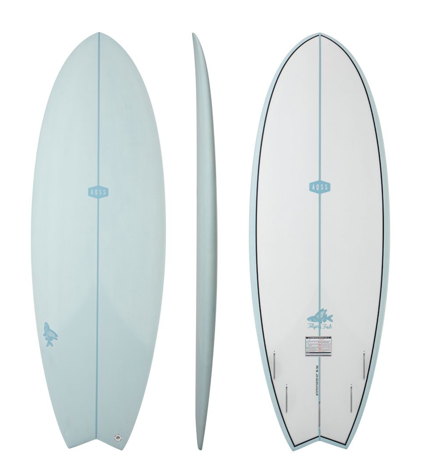 AQSS Flying Fish - Light Blue Surfboard
