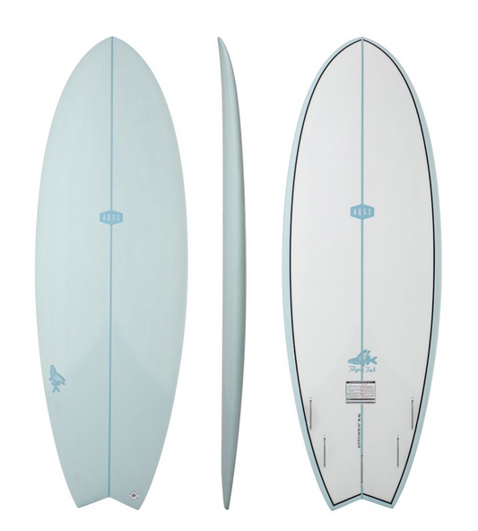 AQSS Flying Fish - Light Blue Surfboard